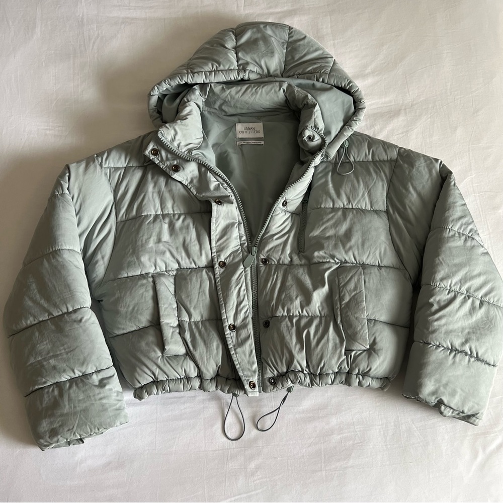 Urban Outfitters Crop Puffer Coat